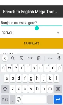 French to English Mega Translator android App screenshot 2